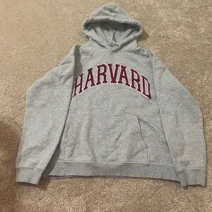 H&M Gray Harvard Hoodie Sweater